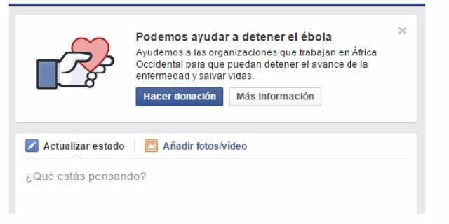 Facebook también lucha contra el ébola