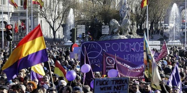 Marcha del Cambio: Podemos planta cara en Madrid al grito de "Sí se puede"
