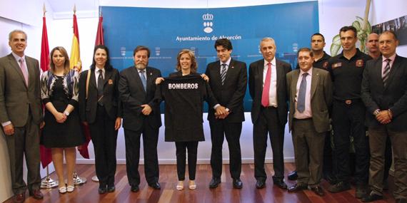 Firmado un acuerdo de colaboración entre el Cuerpo de bomberos de Alcorcón y la Comunidad