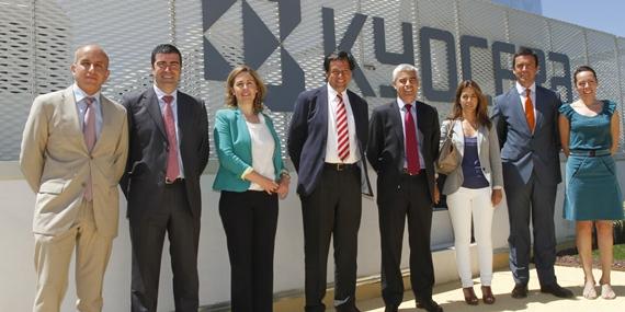 El alcalde de Las Rozas visita la empresa Kyocera Document Solutions