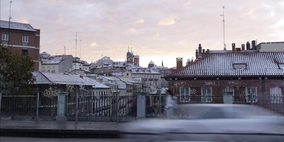 Primera nevada de la temporada en Madrid