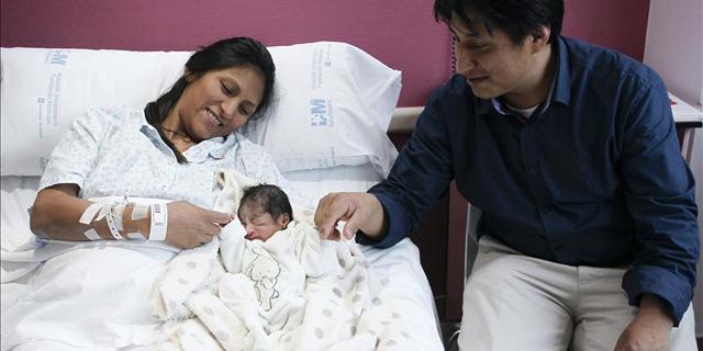 Aitana Fernández, primer bebé madrileño de 2014