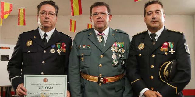  El Suboficial de la Policía Local de Coslada, premiado por su colaboración con la Guardia Civil