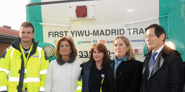 Llega a Madrid el primer tren directo de China