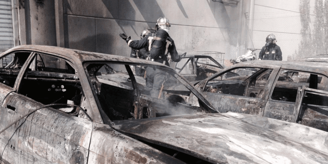 Madrid se sitúa a la cabeza de vehículos quemados