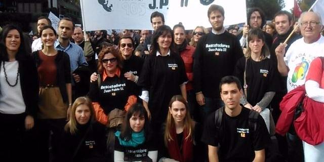 Paliza de un sanitario de la clínica abortista Isadora a dos rescatadores en la calle