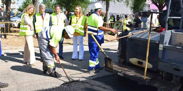 El presidente de la Comunidad de Madrid, Ángel Garrido, visita las obras de la M-405 en Humanes