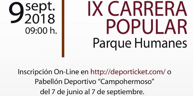 Abiertas las inscripciones para la IX Carrera Popular “Parque Humanes”