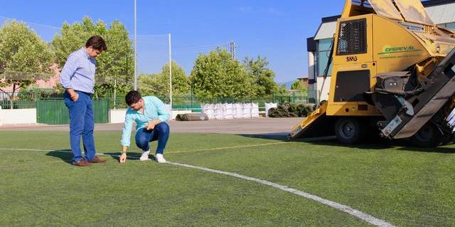 Galapagar comienza con las obras del campo de fútbol del Chopo