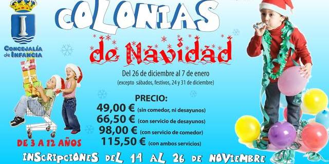 Humanes abre el plazo para las colonias de Navidad