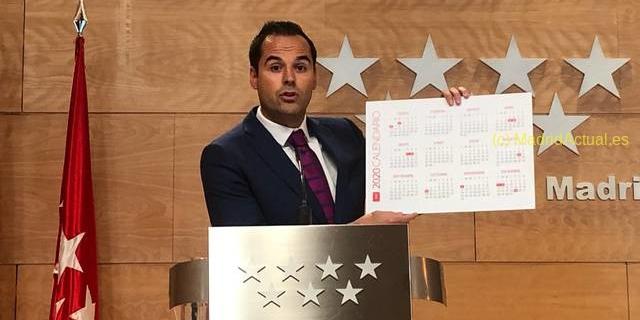 Calendario laboral de 2020 en la Comunidad de Madrid