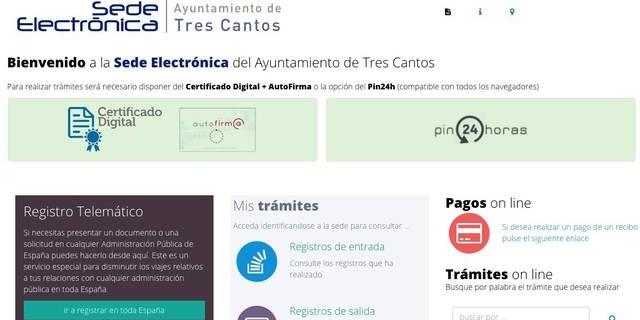 Tres Cantos facilita el certificado de padrón a los vecinos que no dispongan de certificado digital