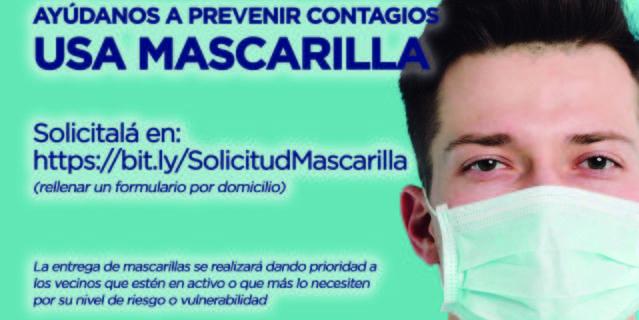 Sevilla la Nueva entrega mascarillas a domicilio para prevenir los contagios