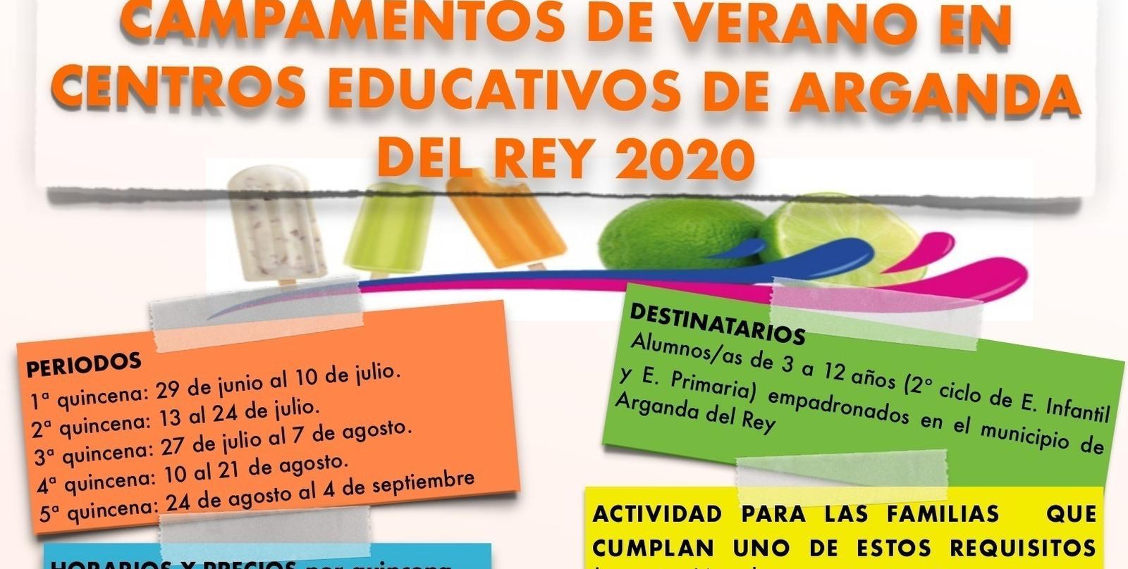 Arganda del Rey abre el plazo de preinscripción de los Campamentos de Verano