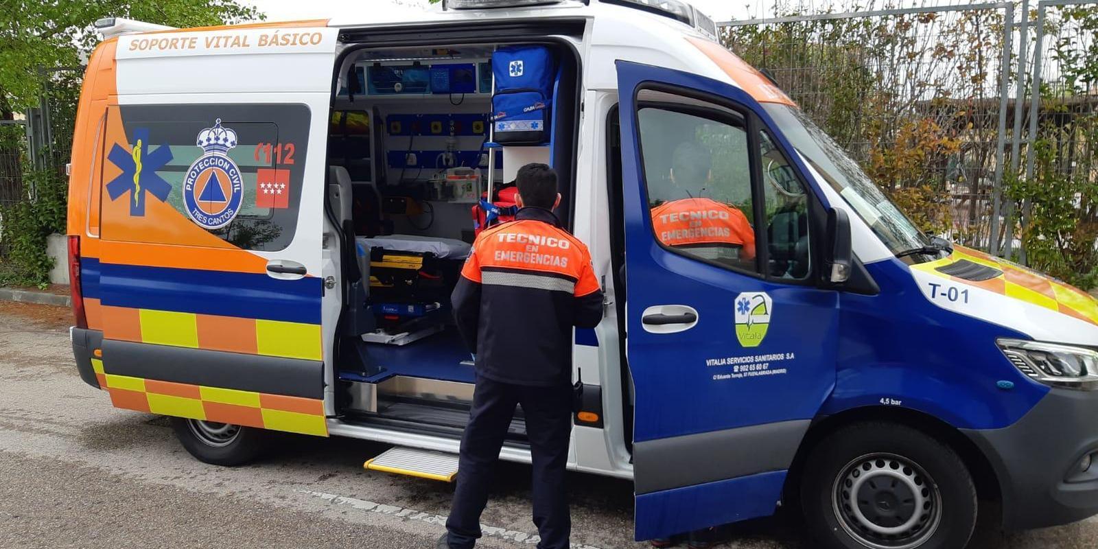 La ambulancia de Tres Cantos lleva 723 intervenciones con una respuesta media de 4,5 minutos