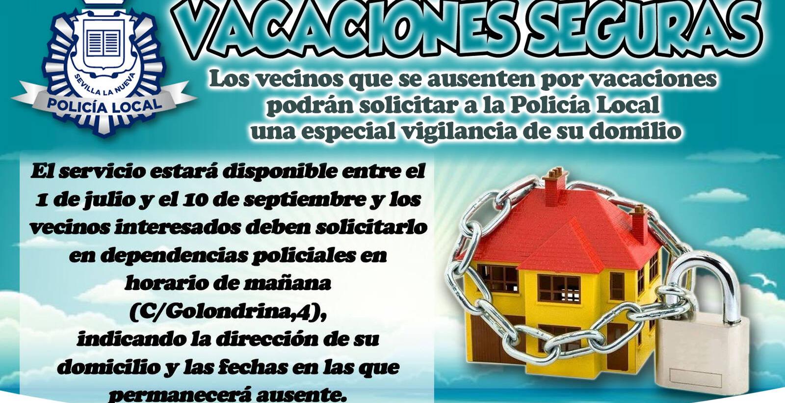 La Policía Local de Sevilla la Nueva inicia su servicio especial “Vacaciones Seguras”