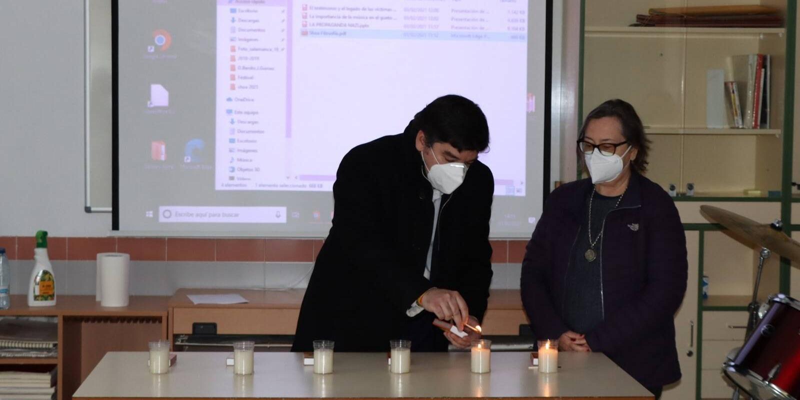 El IES Cañada Real de Galapagar realiza su tradicional homenaje a las víctimas del holocausto judío