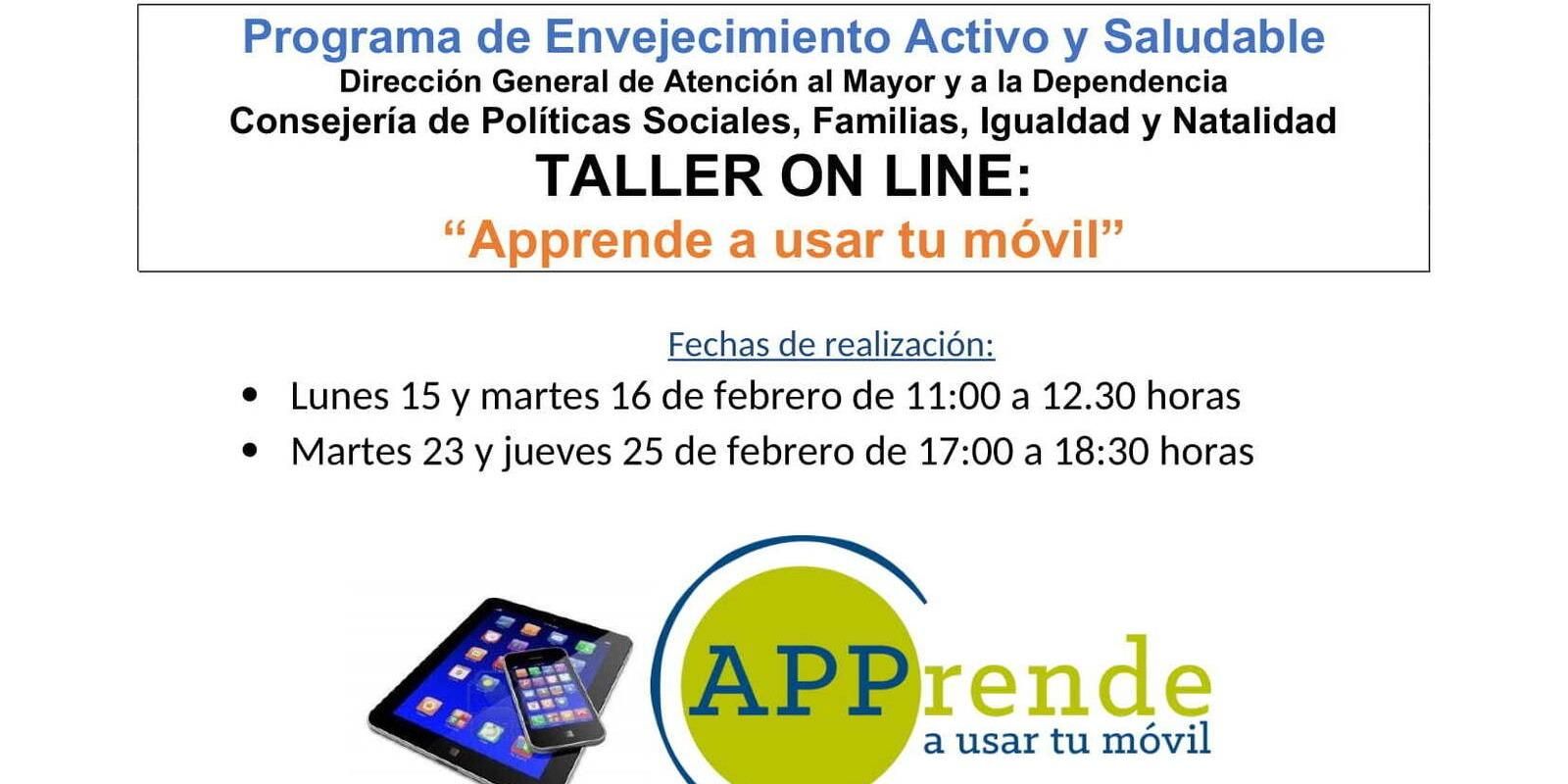 Arganda impartirá talleres online de manejo de móvil para Personas Mayores