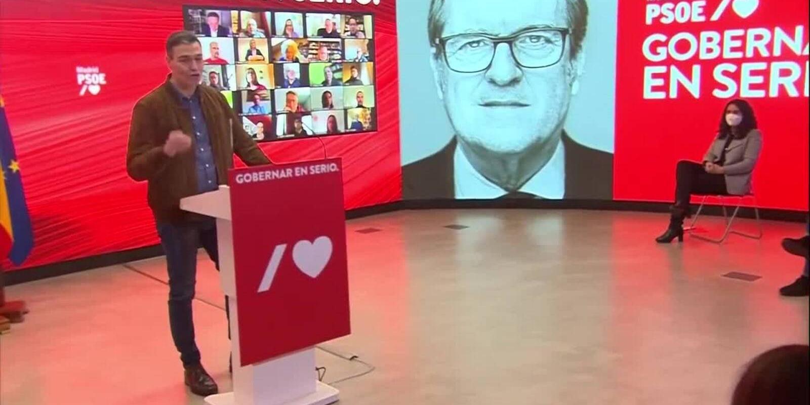 Sánchez presenta a Gabilondo como el "candidato capaz de llegar a acuerdos"