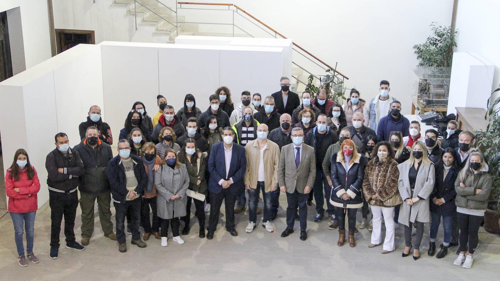 El alcalde de Arganda dio la bienvenida a las personas seleccionadas en el Programa de Reactivación Profesional