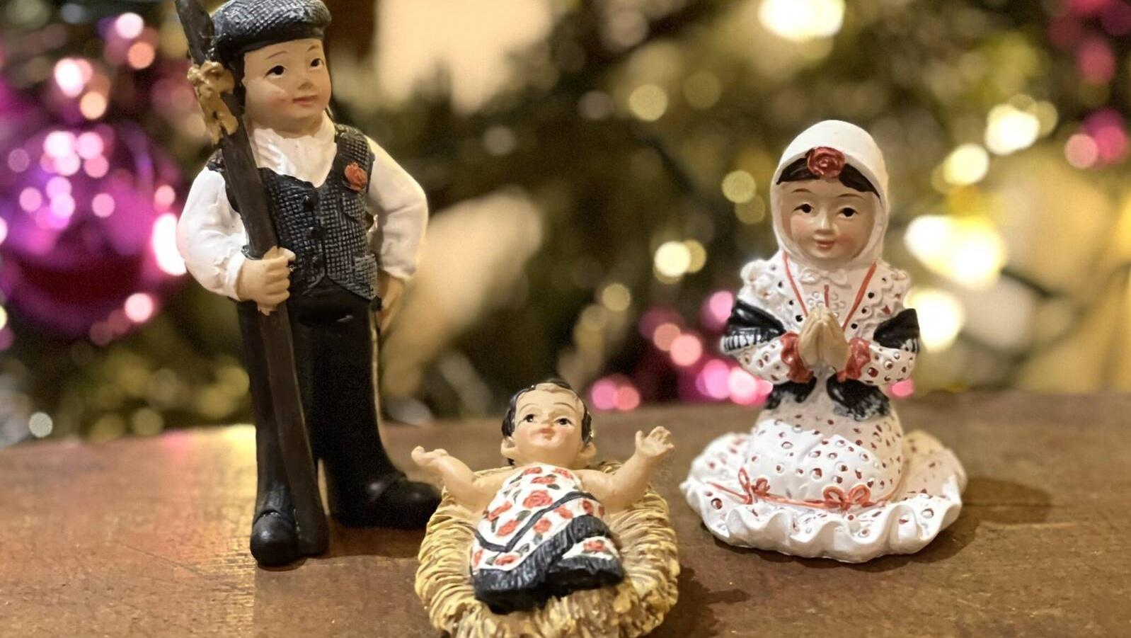 Martínez-Almeida felicita la Navidad desde su confinamiento con un Belén con la Virgen, San José y el Niño en versión chulapos