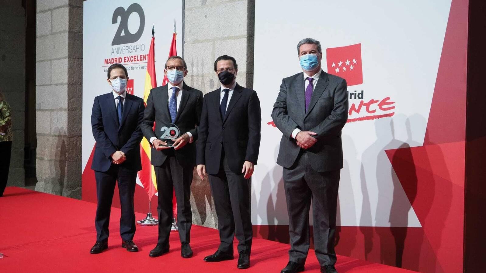 La Comunidad reconoce a BBVA y a otras 12 organizaciones por mantener la marca de calidad Madrid Excelente desde su creación hace dos décadas