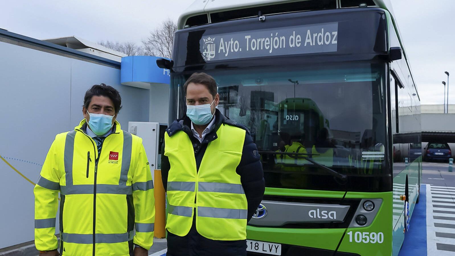 Torrejón de Ardoz cuenta con el primer autobús urbano movido con hidrógeno de la Comunidad