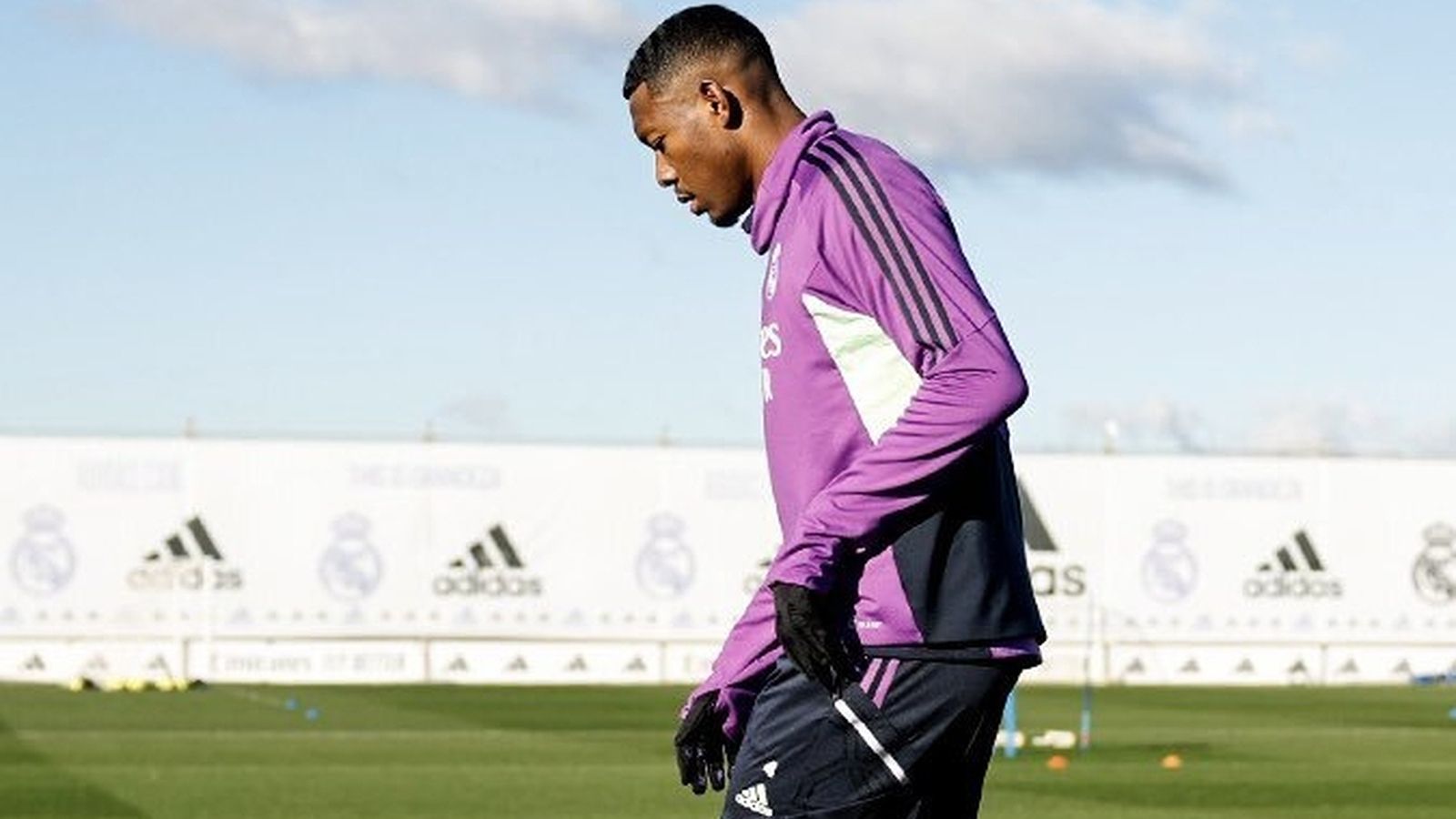 David Alaba vuelve al grupo y podría estar para el derbi de Copa del Rey