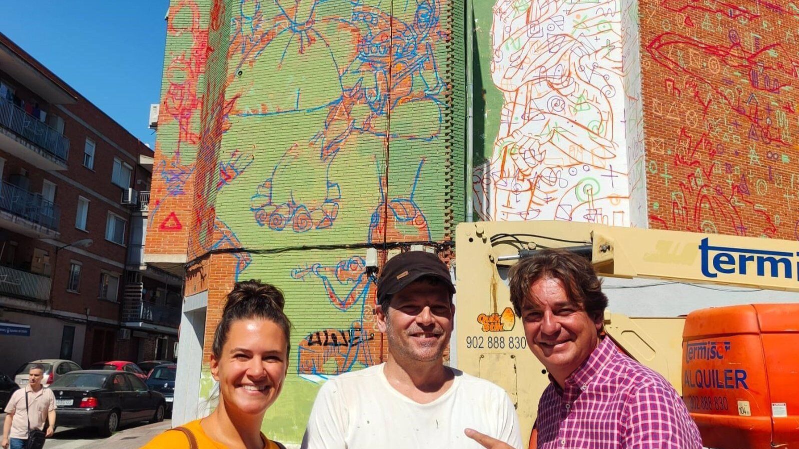 El Museo de Arte Urbano de Fuenlabrada incorpora a su colección los murales 'La Fogata' y 'Naturaleza Diversa'