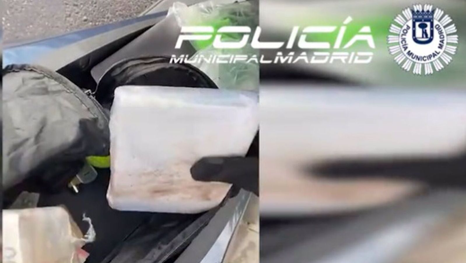 Detenido un motociclista con un kilo de cocaína y más de 27.000 euros en Ciudad Lineal