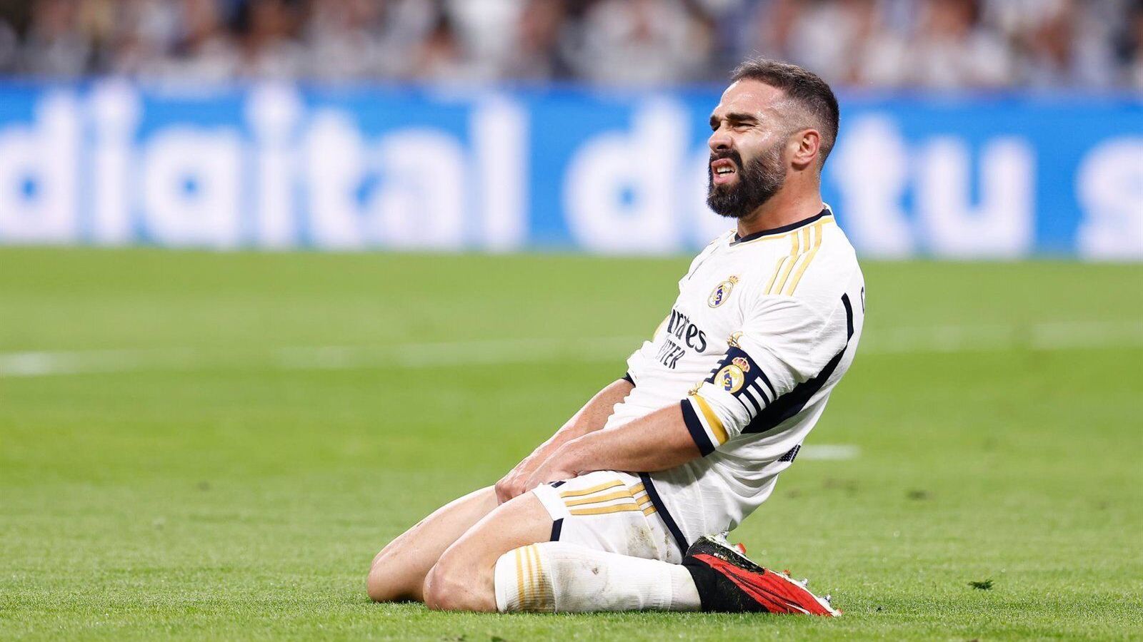 El lateral Dani Carvajal, baja sensible en el Real Madrid para su estreno en Champions