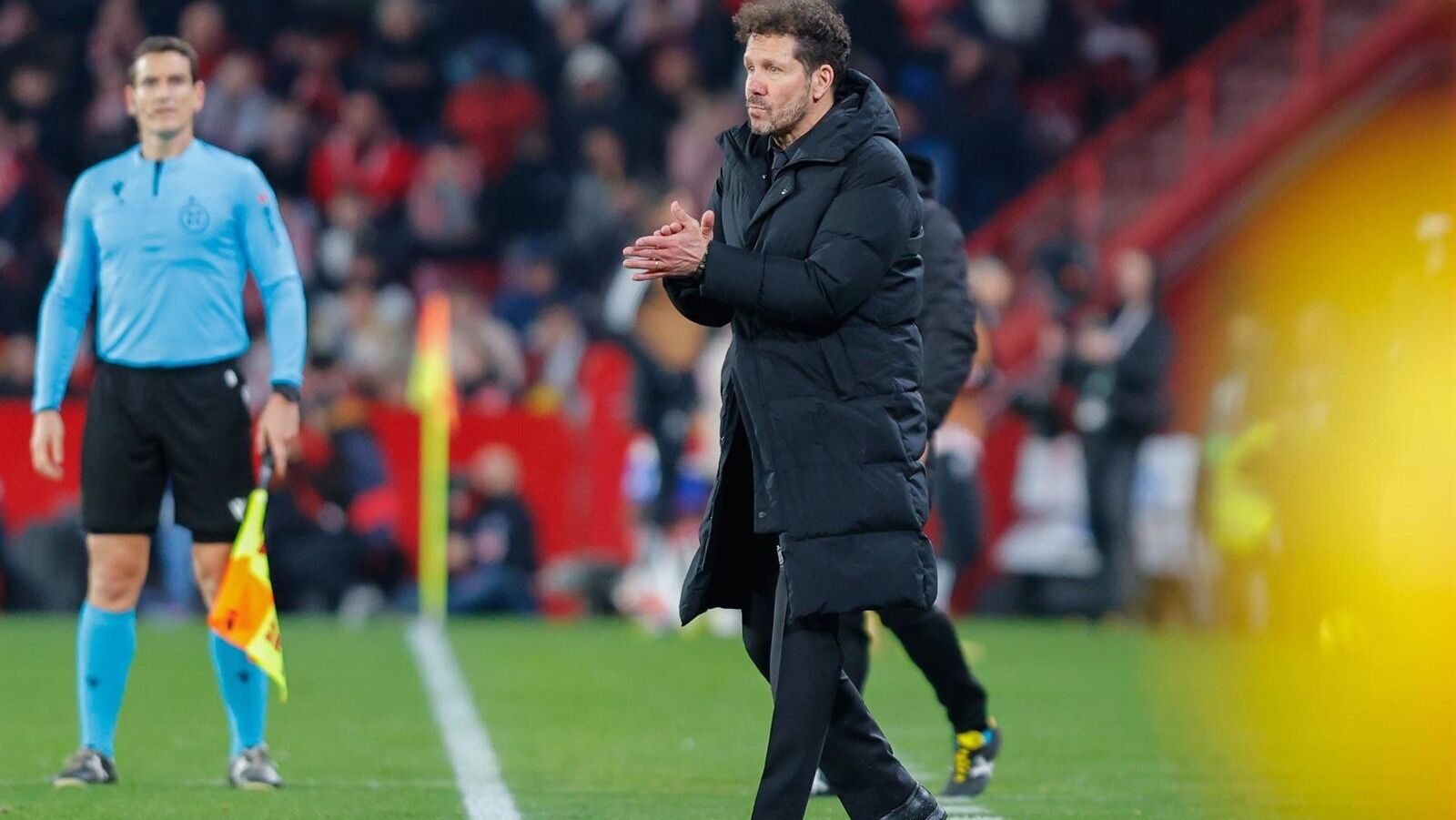 Simeone: "Hay que acompañar a los árbitros porque no es un momento fácil para ellos"