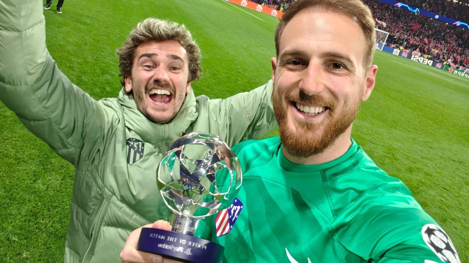 Simeone: "Oblak se merecía participar directamente del triunfo"