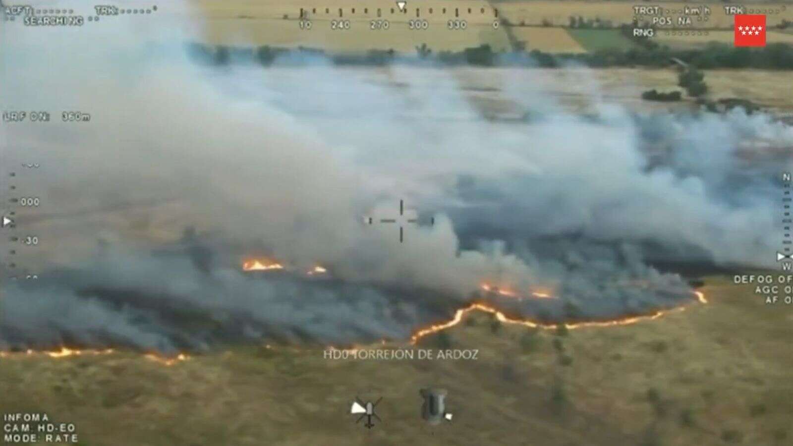 Extinguido el incendio que arrasó 30 hectáreas de vegetación entre Torrejón y Alcalá