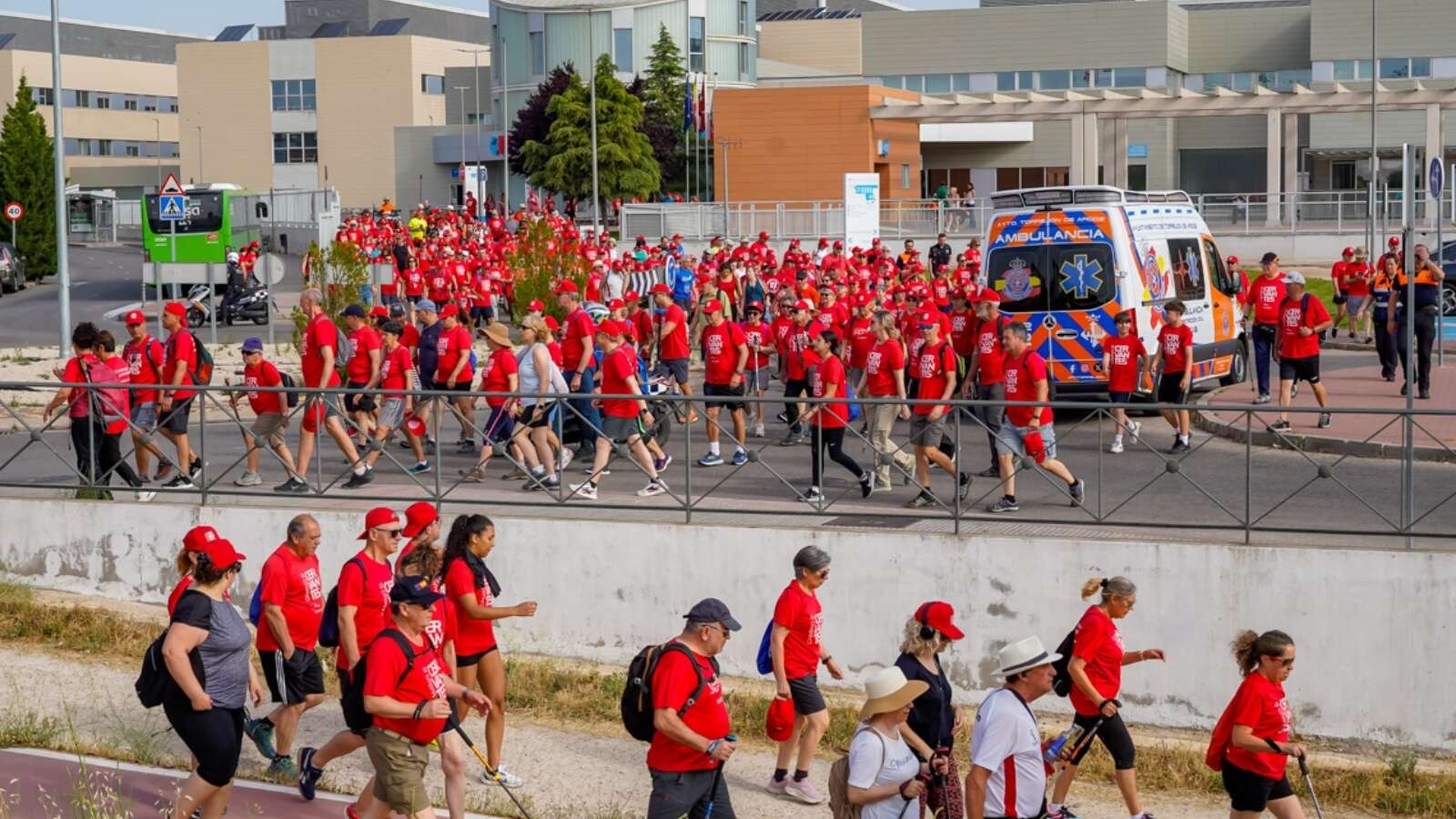 Cerca de 600 personas completan la  última etapa del Camino de Cervantes en Torrejón