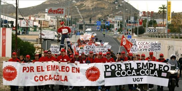De Fuenlabrada a Sol contra los despidos de Coca-Cola