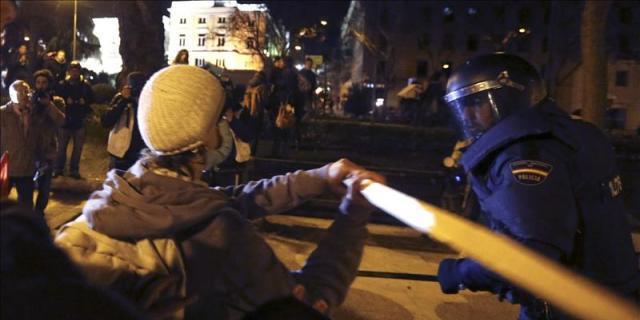 Diecisiete detenidos en las 'marchas de la dignidad'