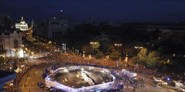 Más de doscientos heridos leves y cuatro detenidos durante las celebraciones del Real Madrid