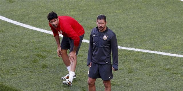 Simeone desea suerte a Diego Costa en el Chelsea