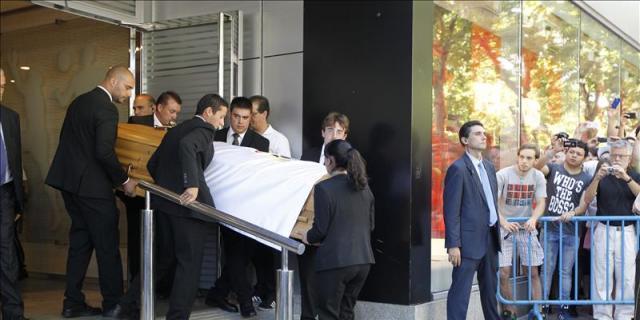 Los resto mortales de Alfredo di Stéfano se trasladan a La Almudena