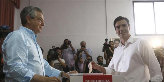 Sánchez apuesta por el cambio y la unidad tras votar en Madrid