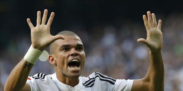 Pepe dedica el gol al madridismo "por ocho años de felicidad"