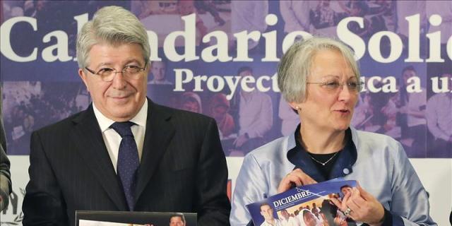 El Atlético de Madrid y ACNUR presentan un calendario solidario