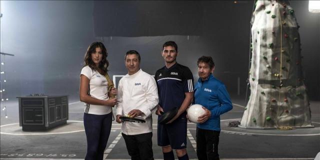 Casillas, Muguruza y Carlos Soria, protagonistas de la campaña solidaria del BBVA