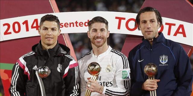 Sergio Ramos, galardonado con el Balón de Oro
