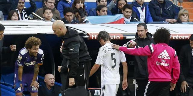 Coentrao vio la roja por entrar "con el pie en forma de plancha"