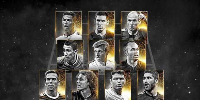 Messi, Cristiano, Ramos, Iniesta, Kroos y Di María, en el once del año