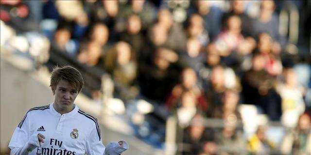 Odegaard consigue su primer gol oficial con el Real Madrid Castilla