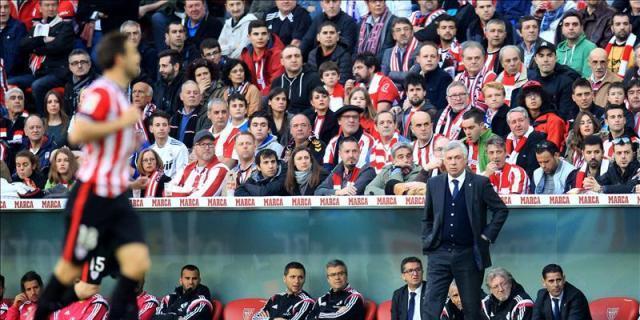 Ancelotti dice que el problema es "bastante claro, nos falta eficacia en ataque"