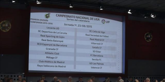 Athletic-Barcelona y Sporting-Real Madrid, en la primera jornada